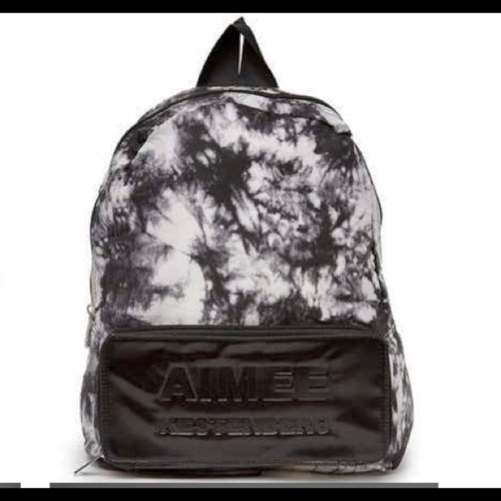 Aimee Kestenberg Black and White Tie-Dye Backpack